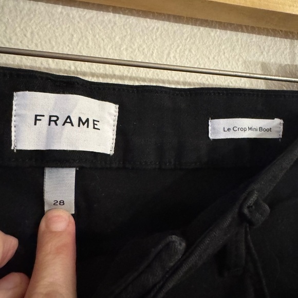 Frame Black Le Crop Mini Boot Jeans - Picture 2 of 3